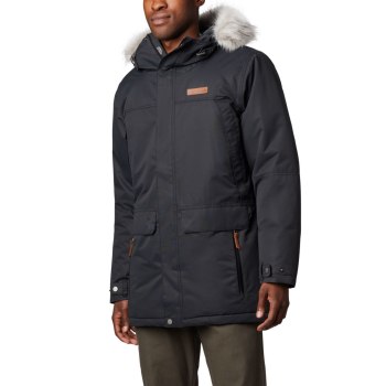 Columbia Jas Heren, South Canyon Long Down Parka Zwart, 62YFXNVUG